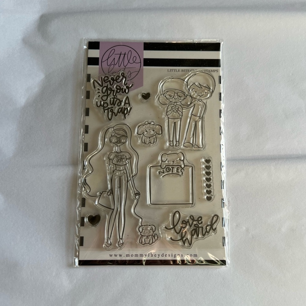 NWT Mommy Lhey Little Bits Clear Stamps